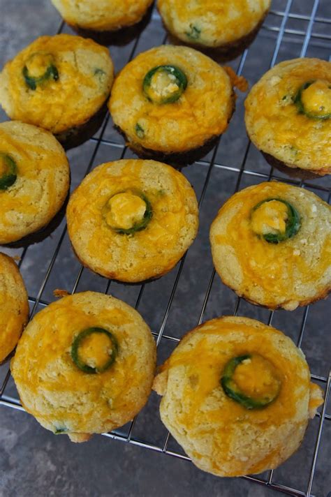 Savory Sweet And Satisfying Jalapeño Cheddar Parmesan Cornbread Muffins