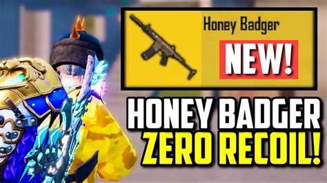 Honey Badger No Recoil 1v4s Without Gyro Pubg Mobile Youtube