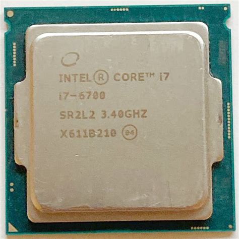 Yahooオークション Intel製cpu Core I7 6700 340ghz Lga1151 ×1個