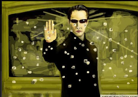 The Matrix Stopping Bullets