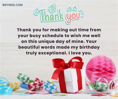 60 Thank You Messages For Birthday Wishes BDYMSG