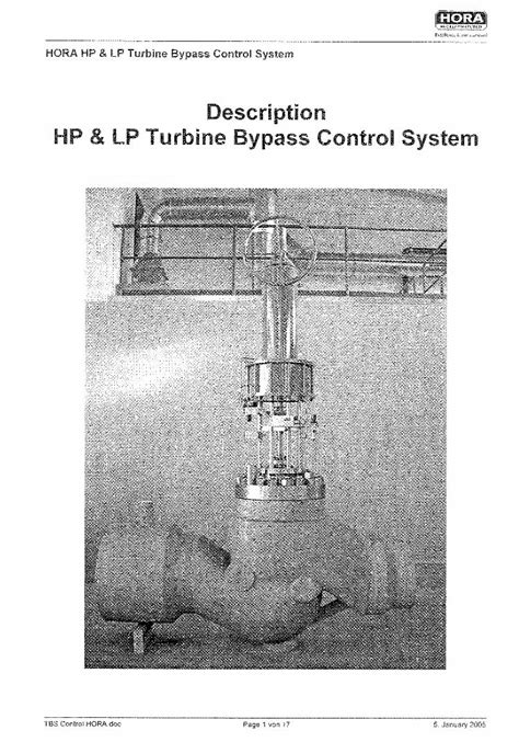 Pdf Turbine Bypass Control System Home Armour Valve Dokumen Tips