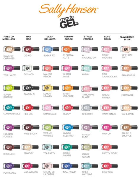 Sally Hansen Miracle Gel Swatches Oh Yes Indeed All 47 Shades Sally Hansen Miracle Gel