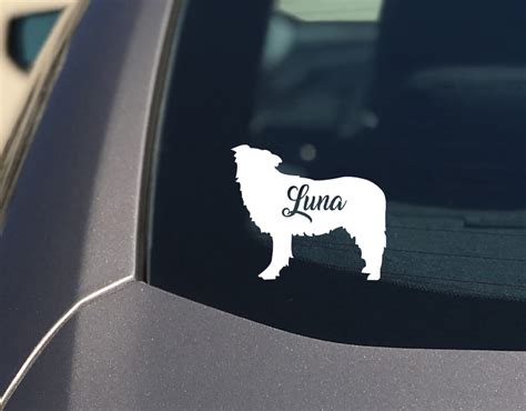 Border Collie Sticker Vinyl Car Decal Custom Made Border Collies