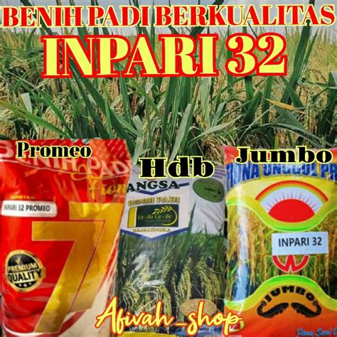 Jual BENIH PADI BERKUALITAS PREMIUM INPARI 32 JUMBO HDB PROMEO KEMASAN