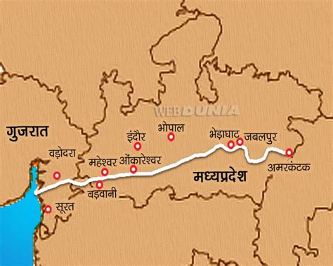 Narmada Parikrama Route Map