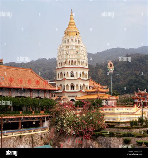 Buddhist Architecture Of Kek Lok Si Temple At Air Itam In Penang Island