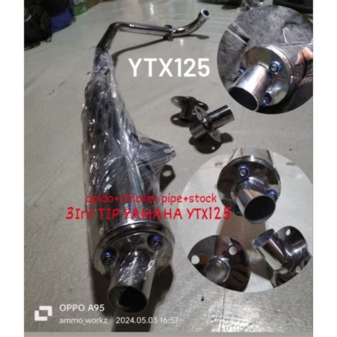 YTX125 3In1 Tip Deturnilyo Stainless Pipe Double Elboe Apido Chicken