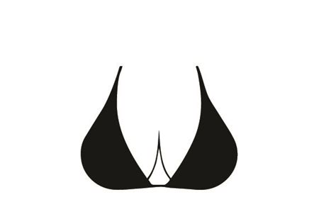 Bikini Boobs Svg Grafika Przez Orcar Design Creative Fabrica