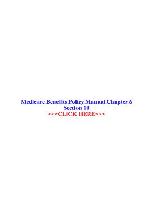 Fillable Online Medicare Benefits Policy Manual Chapter Fax Email