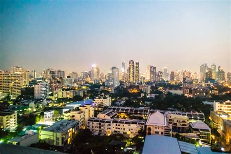 Bangkok city skyline stock image. Image of modern, highway - 110992501