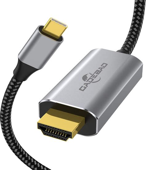 USB C To HDMI Cable GADEBAO Type C To HDMI Thunderbolt 3 Compatible