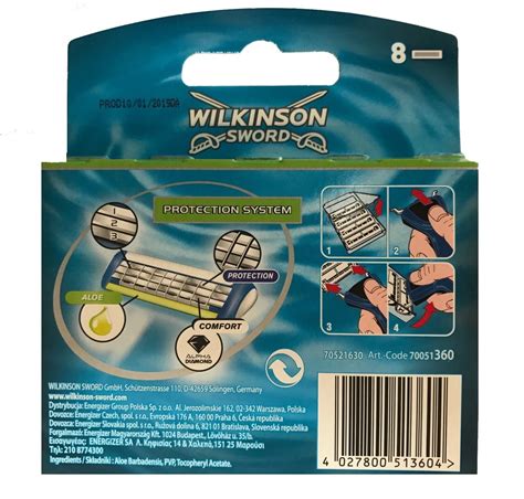 24 Wilkinson Sword Protector 3 Rasierklingen Ersatzklingen Mit Aloe 3