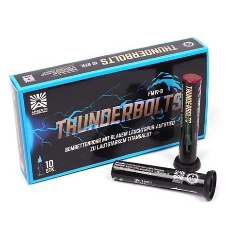 Argento Thunderbolts Feuerwerksvitrine