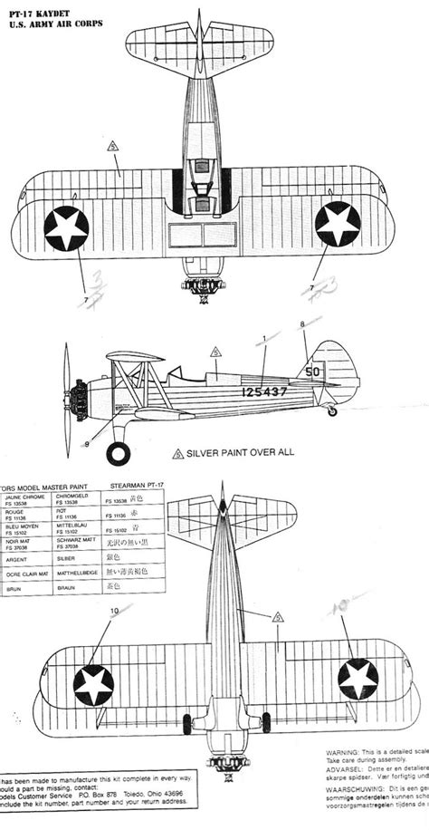 Photo 8 Lindberg 72582 Stearman PT 17 Kaydet Album Bill Rules