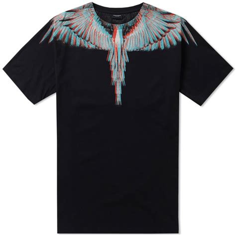 Marcelo Burlon Salvador Tee Black And Multi