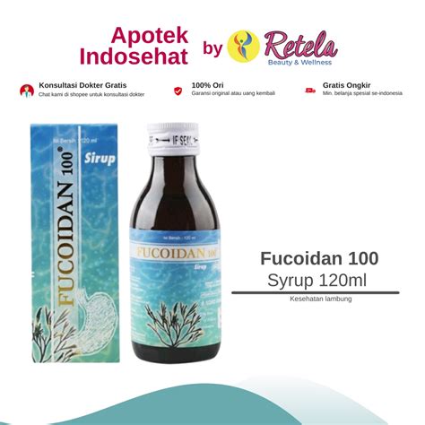 Jual Fucoidan 100 Sirup 120 Ml Fucoidan 100mg Saluran Pencernaan