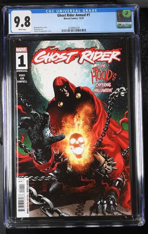 Ghost Rider Annual Cgc Johnny Blaze Vs The Hood Cover A Marvel