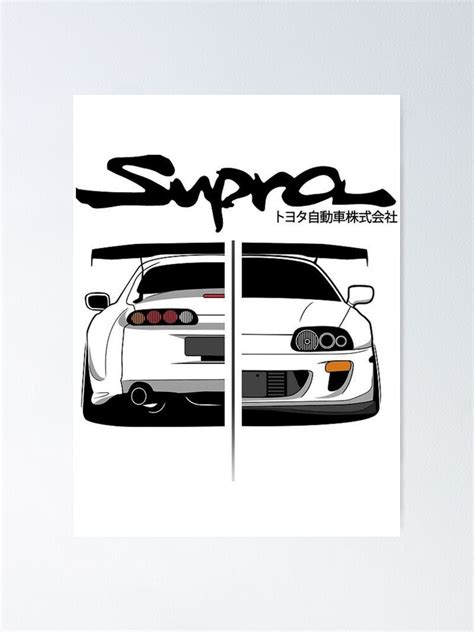 Nippon Jdm Toyota Supra Mk Poster For Sale By Joshirosung Redbubble