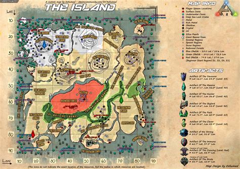 Ark The Island map by Exhumed by 3xhumed on DeviantArt