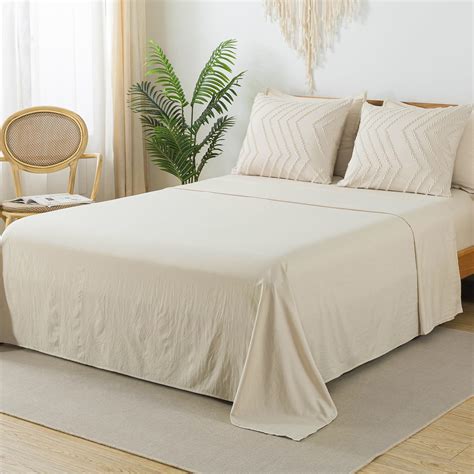 Litanika Beige King Size Comforter Set With Sheets 7 Pieces Bed In A Bag King Boho Tufted