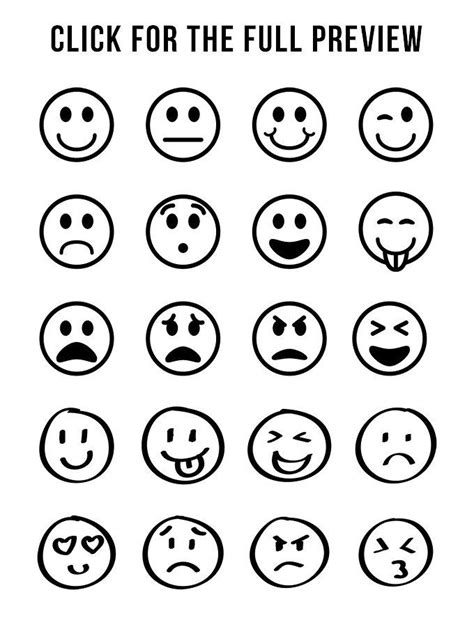 Emoji Clipart Black And White Free - Download Free Mock-up