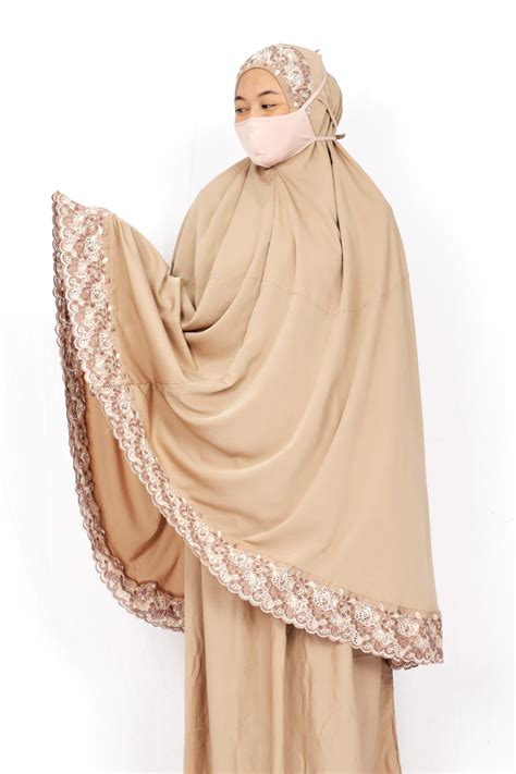 Telekung Plain Nude D Tenun Klasik By Zibeline Textile Sdn Bhd