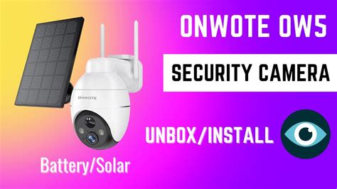 Wire Free Outdoor Security Camera Install Onwote Ow Youtube