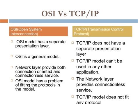 Difference Between Osi And Tcp Ip Model