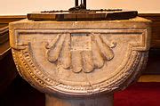categoryromanesque baptismal fonts wikimedia commons