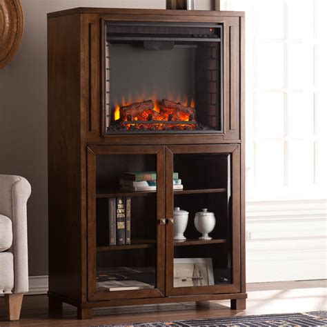 Three Posts Young Storage Tower Electric Fireplace | Wayfair