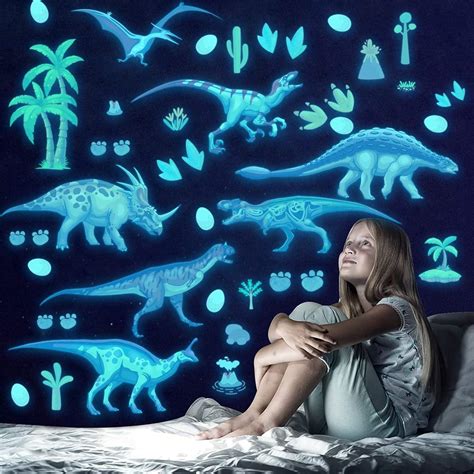 Dinosaur Luminous Sticker Glow In The Dark Wall Stickers Baby Room