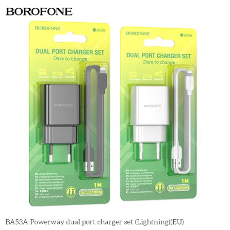 Bộ sạc cổng kép BA53A Powerway(iP)(EU)