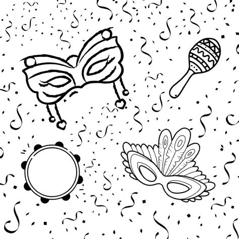 Desenho De Carnaval Facil - Desenho de Carnaval: 20 imagens para colorir e se divertir