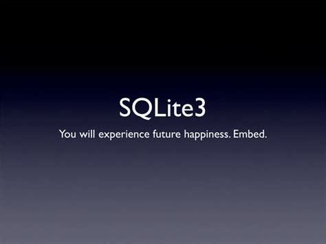 sqlite