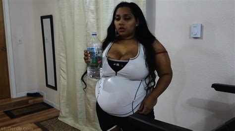 BBW Exercise Fail And Belly Stuffing