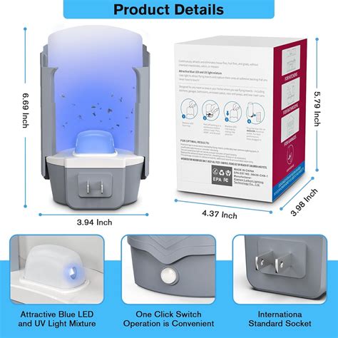 Fly Trap Indoor, 2 Packs Gnat and Fruit Fly Traps for Indoors, Flying