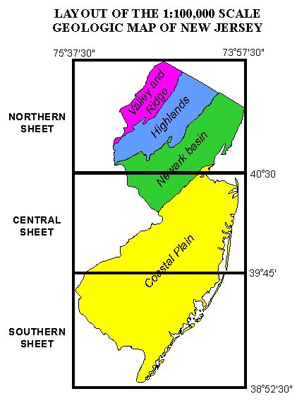 Njdep New Jersey Geological And Water Survey Geological Maps Of New Jersey