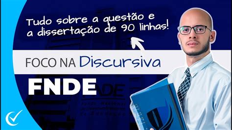 Discursiva Fnde Cebraspe Como Ser A Prova Discursiva Do