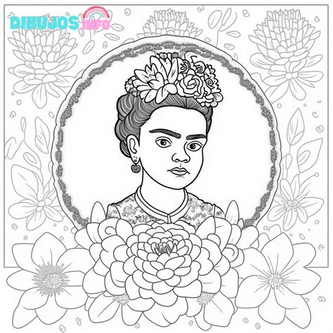 Dibujos De Frida Kahlo Para Colorear E Imprimir Gratis