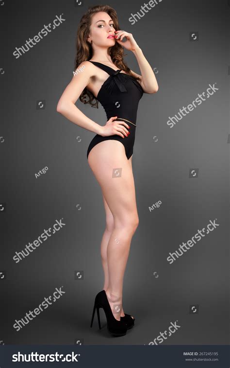 Studio Photo Sexy Woman Black Lingerie Stock Photo Shutterstock