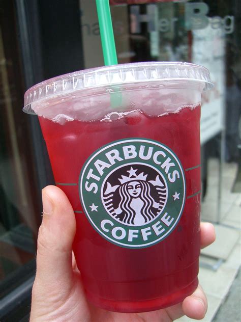 Starbucks Iced Passion Iced Tea Sweetened With Lemonade Light Ice