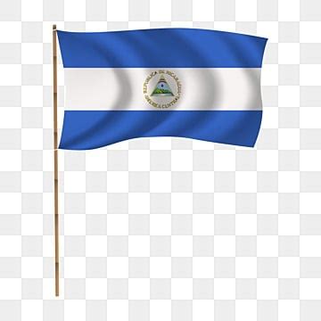 Nicaragua Flag With Pole Nicaragua Flag Waving Nicaragua Flag Waving