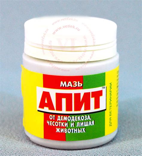 Мазь Апит от демодекоза, банка 40 г купить в ветеринарном интернет ...