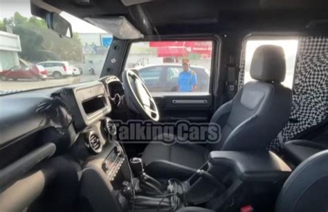 5 Door Mahindra Thar Interior Spied In Detail For The First Time