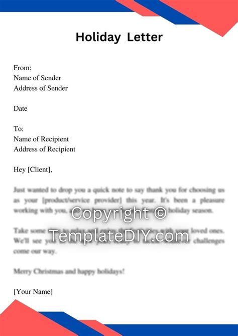 Holiday Letter To Clients Sample Template With Examples In PDF And Word