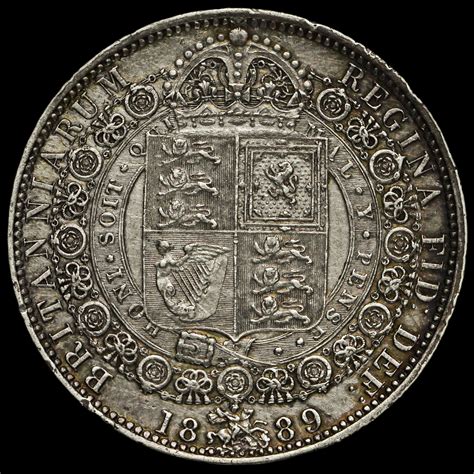 Queen Victoria Jubilee Head Silver Half Crown Scarce Gvf Aef