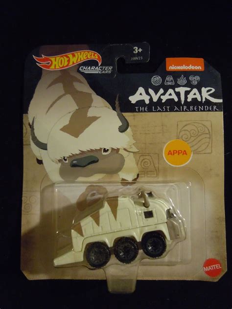 Hot Wheels Character Cars AVATAR THE LAST AIRBENDER APPA New Values MAVIN