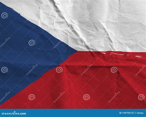 Grunge Czech Republic Flag Stock Image Image Of Europe 159792127