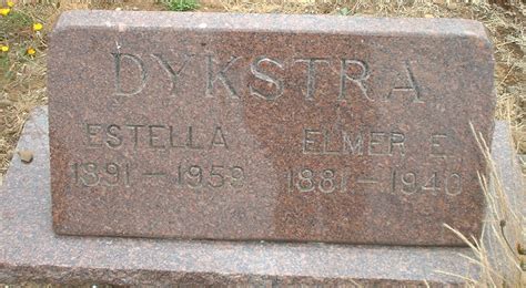 Elmer Edward Dykstra M Morial Find A Grave